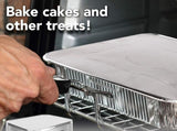 96x Aluminium Disposable Foil Food Container Trays Pans w/ Lids Covers Bulk 24cm*18cm*6cm V563-AF2418-4L-24PK