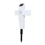 Solar Powered LED Cross Lights Graveside Memorial Headstone Stake Garden Grave Marker for Grave V1294-YM0703-3119230073811