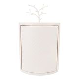 Countertop Corner Storage Cabinet PP 360&deg Rotating Dust Proof Corner Storage Rack for Bathroom V1294-YM0901-3118240207411