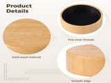 28PCS Wood Jar Lids, Airtight Spice Jars Lids for 4oz Spice Jars, 1.6" Inner Diameter Jar Lids V1192-AZ-W-18473