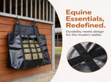 Horse Feed Hay Net with Metal Rings Durable Hay Feeder Bag for Stables, Trailers & Travel, V1107-CS-QFLCCE6