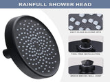 Shower Head High Pressure Rain, Luxury Bathroom Showerhead with Adjustable Angles, Anti-Clogging V1258-DP02-F-75