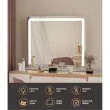 Embellir Makeup Mirror 60x50cm Hollywood Vanity with LED Light Tabletop White MM-E-FRAME-5060LED-WH