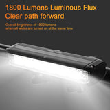 Brand new super bright aluminum alloy bicycle light - USB charging - ideal for mountain bike night V1106-HECE-002