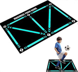 Football Step Training Mat, 60 x 90 cm Football Mat, Football Training Mat, Silent Football Mat V1237-ZY-203-5246