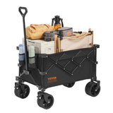 VEVOR Collapsible Folding, 150 L Beach Cart with All-Terrain Wheels, Heavy Duty Folding V952-ZDHYBXSSTCHSMSR84V0