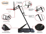 Kahuna Portable Basketball Hoop System 2.3 to 3.05m for Kids & Adults BBS-ZY-029-54
