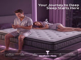 Levitex Queen Mattress 2 Rows Edge Support for Deep Sleep 5-Zone Ergonomic Pocket Spring Breathable MATTRESS-F-NEX-30-Q