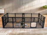 PaWz Pet Playpen Folding Dog Plastic M Medium PT1122-M-BK
