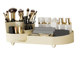 Makeup Organizer Rotating Brush Holder Large Capacity Cosmetic Display Case for Vanity Table V1294-YM0901-3117240053811