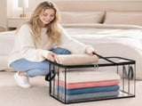 6 pc Large Heavy-Duty Thick Plastic Clear Bag for Clothes, Moving &, Thick Clear V1369-AZ3-W-13580