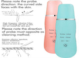 Ultrasonic Skin Scrubber - Deep Cleansing, Peeling, Lifting & Ion Infusion Facial Spatula V888-ELOSUNG35043