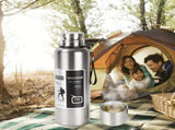 Antibacterial 316 Stainless Steel Vacuum Flask 800ml Tea Infuser & Insulated Bottle for Hot/Cold V1188-MS-306-005
