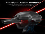 Red Professional HD Digital Night Vision Binoculars - 6X Optical Zoom, IR Illumination, Record 2.5K V888-ELOSUNG27376
