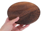 3-Pack Round Wooden Plant Pot Stands in Coffee Color, Bonsai Display Risers for Indoor Home and V1192-AZ-W-34460