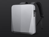 Silver Premium Hard Shell Business Backpack with TSA Lock and USB Charging Port, Waterproof Laptop V888-ELOSUNG17226