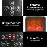Pronti 2000W 3D Fire PTC Electric Portable Room Heater HEA-TPN-TPC-RB