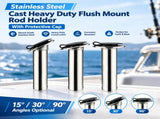 Heavy Duty Cast Stainless Steel Boat Fishing Rod Holder with Protective Cap for Yacht and Marine V1341-ZY-MVEAMBJ5-90