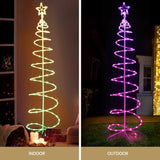 Jingle Jollys Christmas Tree 1.8m 100 RGB LED Rope Lights Xmas Trees Decoration XMAS-MOT-TREE-18-RGB