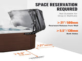 Hot Tub Cover Lift, Spa Cover Lift, Hydraulic, Width 175.26cm - 254.11cm Adjustable, Installed on V952-YYSLCDB00000TDEQYV0