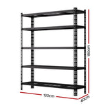 1.8MX1.2M Giantz Garage Shelving Warehouse Rack WR-E-12X18-GD