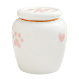 Ceramics Pet Urn Dog Ashes Memorial Keepsakes Pet Coffins Boxes Suitable for Home or Garden Display V1107-137-16807-WHT-SMALL