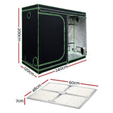 Green Fingers Grow Tent Light Kit 240x120x200CM 4500W LED Full Spectrum GT-D-240X120X200-BOARD-450-DIM