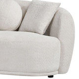 4 Seater Curved Fabric Sofa V43-SOF-DOVE