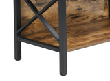 6 Tier Tall Bookshelf, Rustic Brown V1127-AU-CS03-BRN