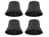 4pcs Furniture Risers 6 Inches Horn Shaped Black Plastic Heavy Duty Riser for Bed Sofa V1294-YM0715-3117220134611
