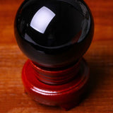 Black Obsidian Crystal Stone for Home and Office Decor, Feng Shui Healing Energy Desktop , 1 Piece V1370-AZ4-11586