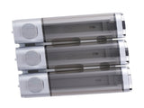3 Chamber Shower Soap Dispenser 3x300ml Capacity Wall Mounted Shampoo and Conditioner Dispenser for V1294-YM0901-3112250042614