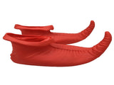 ELF SHOES Christmas Costume Elves Latex Dress Up Party Xmas St Patricks Day Boots - Red V563-ELFSHOES-RED