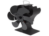 6 Blade Stove Fan Black Self Starting High Temperature Resistant Heat Powered Stove Fan for Home V1294-YM3113220248111-0421