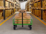 1200 Lbs Steel Garden Cart, Heavy Duty Pullable Garden Yard Cart, 2 in 1 Outdoor Metal Utility V952-ZXHYTCLS1200CPJJEV0