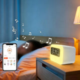 4 in 1 Bluetooth Speaker Alarm Clock RGB Night Light White Noise Machine V1263-JX-8228