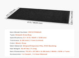 Front Door Mat, 1829 x 1219 mm Commercial Floor Mat for Indoor and Outdoor, Stylish Striped V952-ZTWDT64FTHHS2EPDZ001V0