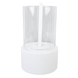 Table Top Fireplace Potable Smokeless Indoor Outdoor Tabletop Fireplace Centerpiece for Home White V1294-YM0901-3114240099812