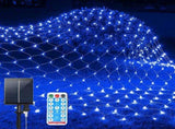 Solar Net Mesh String Lights, 9.8ft x 6.6ft 192 LED Outdoor Waterproof LED Decorative Lights with V1188-ZC-DP-179