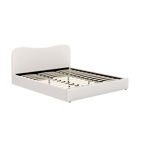 Artiss Bed Frame King Size Boucle DARA BFRAME-H-DARA-K-WH-ABC