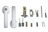 5 in 1 Smart Door Lock Fingerprint Door Knob with IC Cards and Backup Keys - Silver V1263-JX-6264-1