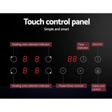 Devanti Electric Ceramic Cooktop 60cm Touch Control CCT-B-4E-4Z-TOUCH-BK