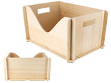 Unfinished Wooden Box Storage Organizer Container for DIY Craft Collectibles Arts Home Decor V1294-YM0901-3117200182311
