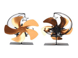 Wood Burner 5 Blades Ultra Quiet Air Circulation Heating Energy Saving Heat Powered Fireplace V1294-YM0706-3114230120312