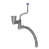Flexible Pipe Set Convenient for Kitchen Sink Space Saving Drain Solution With Clear Backflow V1370-AZ4-12557
