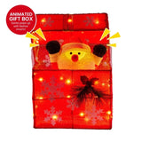 Christabelle Animated Santa Gift Box LED Christmas Tree Decoration Xmas Ornament 112_SHE100