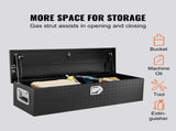 Heavy Duty Aluminum Truck Bed Tool Box, Diamond Plate Tool Box with Side Handle and Lock Keys, V952-LCZXG39X13X10BIVQV0