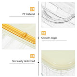 Transparent Plastic Egg Storage Container for Refrigerator with Smooth Edge Slide Design V1369-AZ3-W-18154