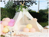 Folding Kids Tent Wigwam Teepee Childrens Play House Indoor Outdoor Girls Boys V767-XJJ162-WT-DZ