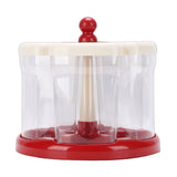 Rice Dispenser 5 Grid Food Grade PP PET Airtight 360&deg Rotating Grain Storage Bin for Red Green V1294-YM0901-3118260016711